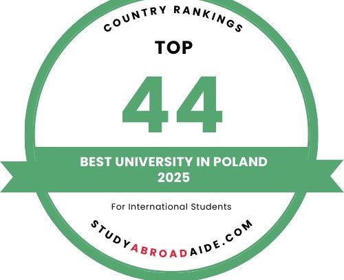 Study Abroad Aide Ranking, 44th place for Opole University of Technology