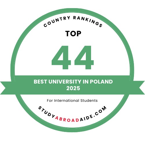 Study Abroad Aide Ranking, 44th place for Opole University of Technology