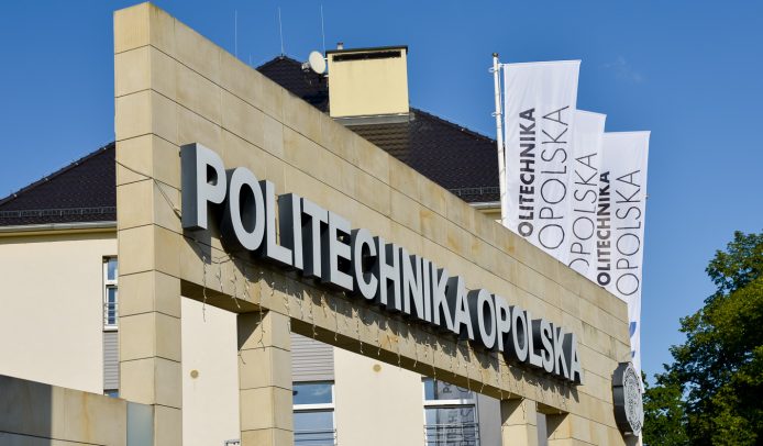 Main gate of the II campus of the Opole University of Technology