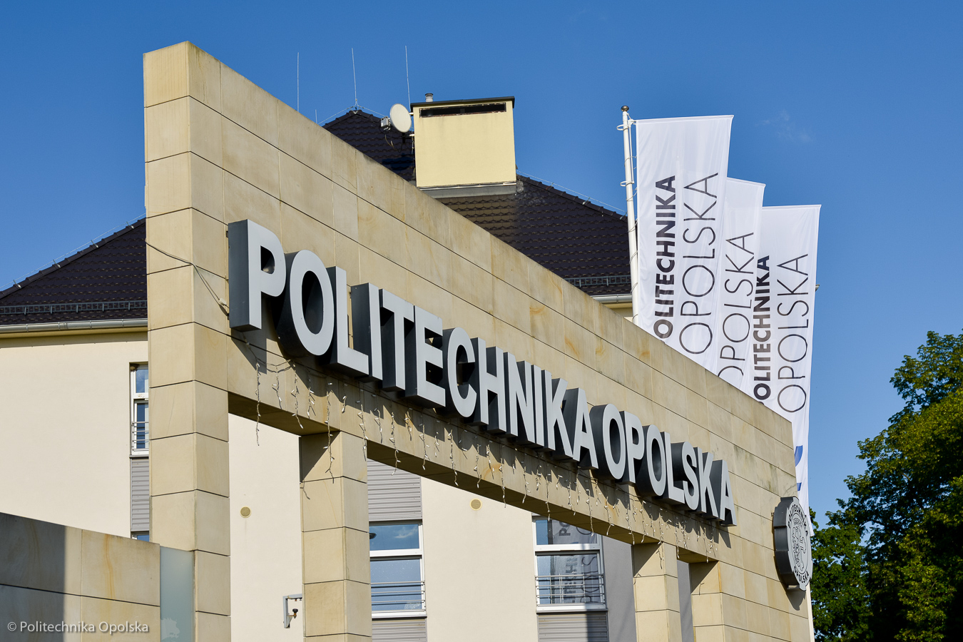 Main gate of the II campus of the Opole University of Technology